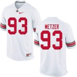 Men's Ohio State Buckeyes #93 Jake Metzer White Nike NCAA College Football Jersey New Style BYR5044VB